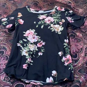 Floral tee, soft and comfy